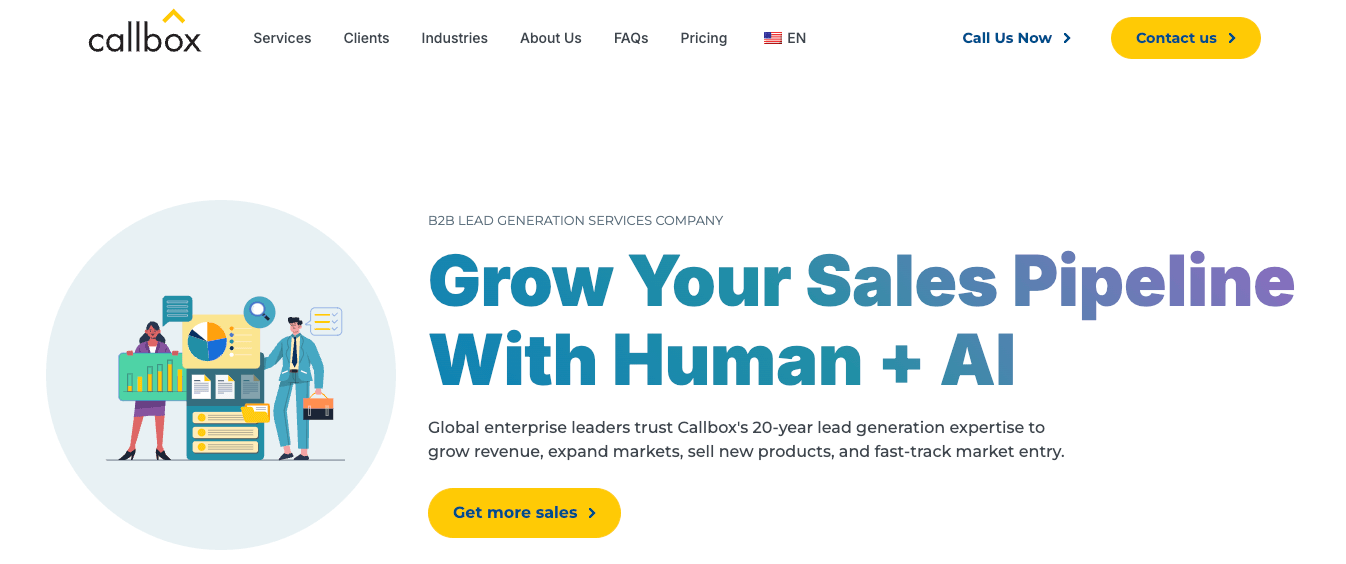 callbox saas lead gen agency graphic