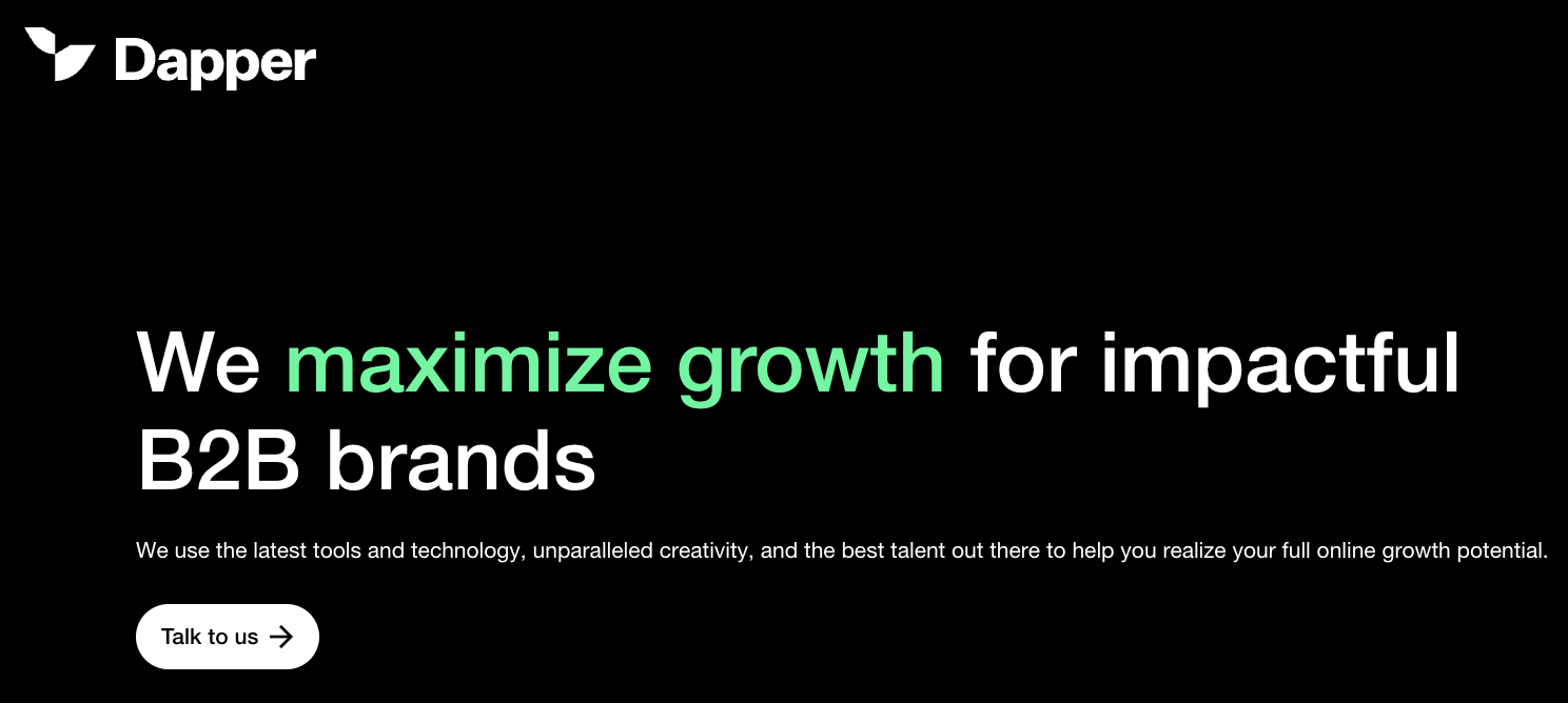dapper b2b demand gen agency review