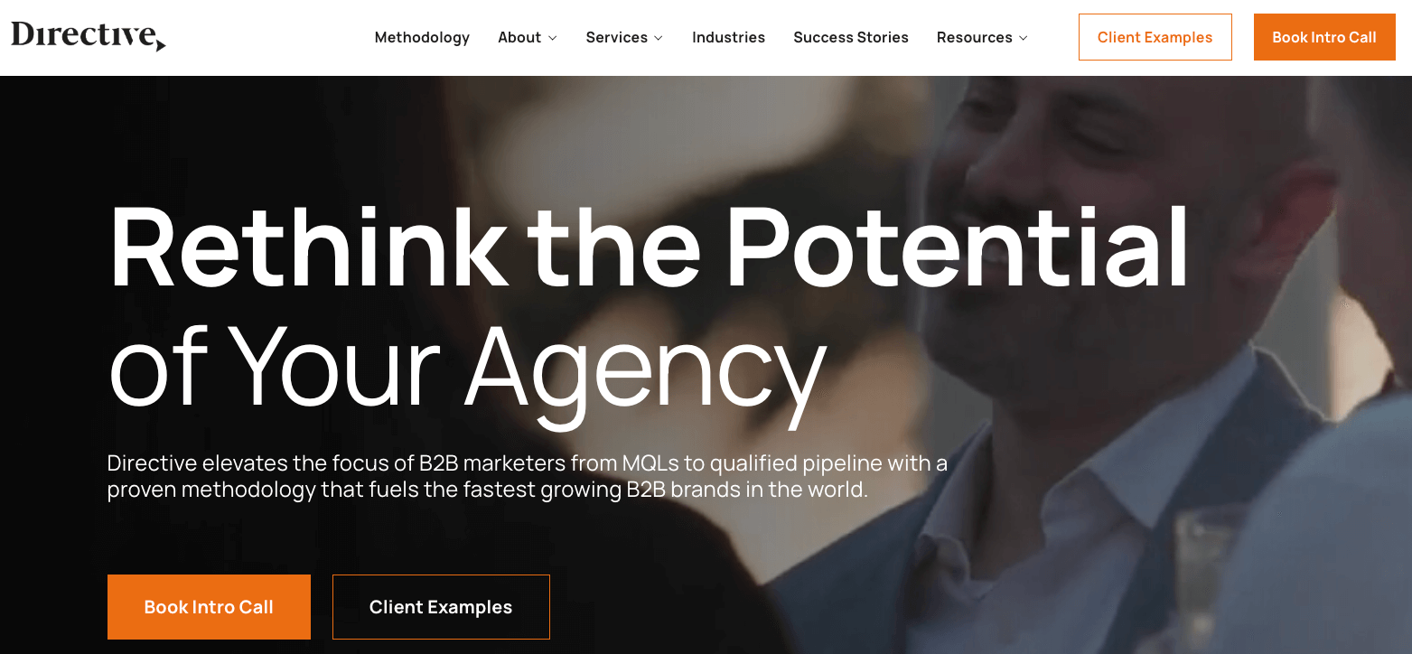 Directive b2b saas seo agency graphic