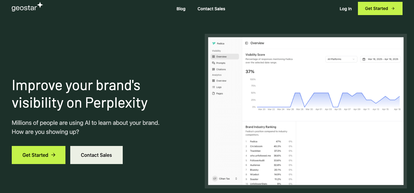 geostar generative engine optimization tool graphic