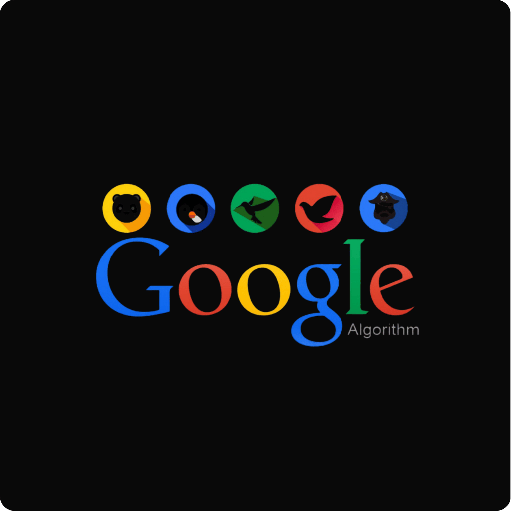 google algorithm updates graphic