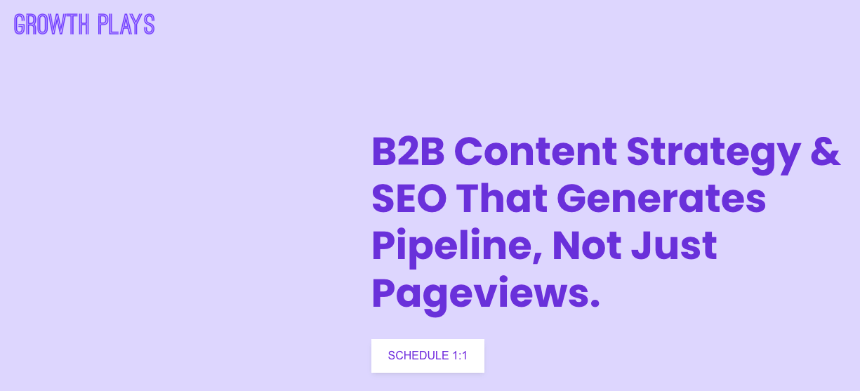 growth plays b2b saas seo agency