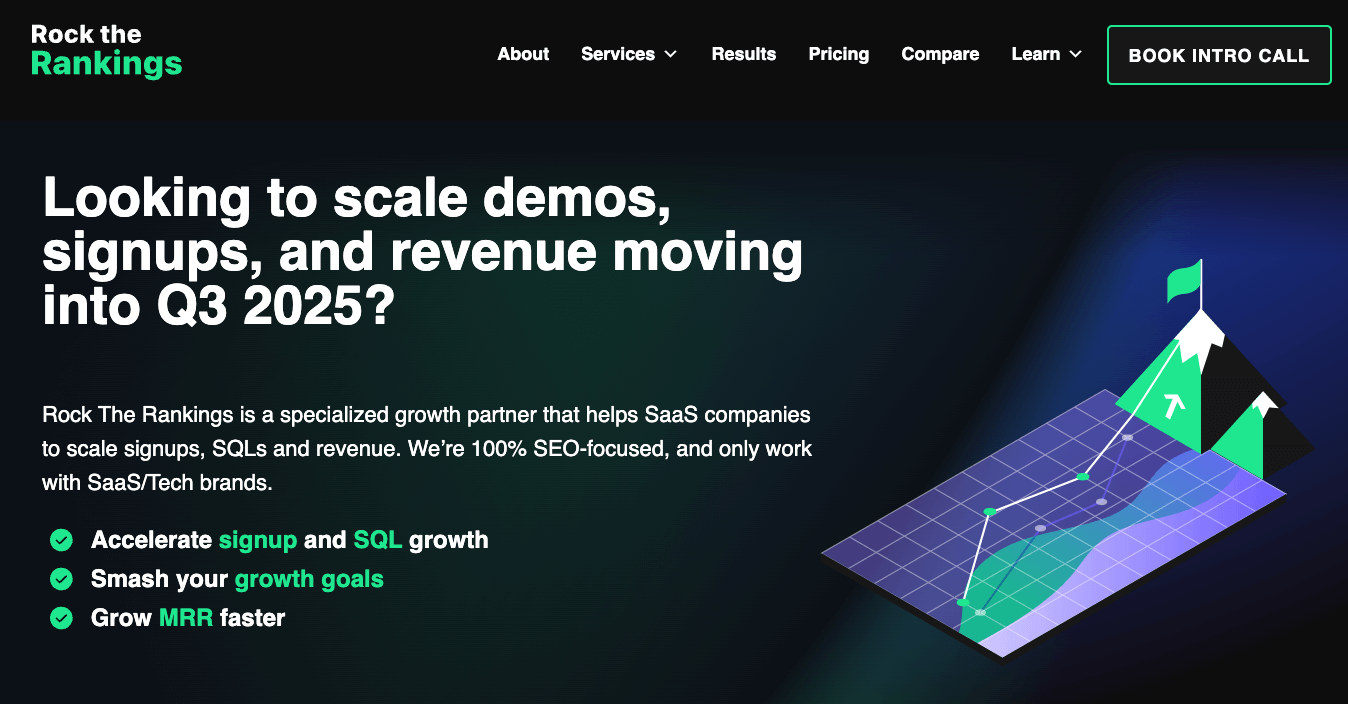rock the rankings saas seo agency