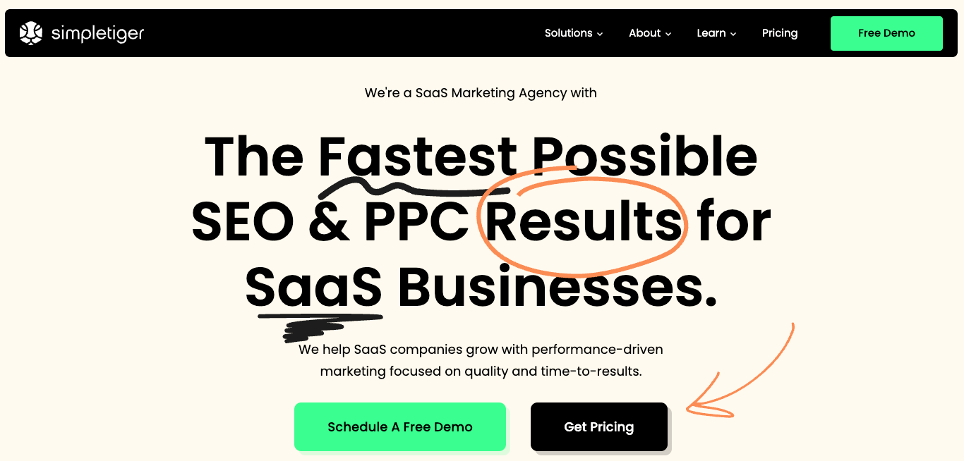 simpletiger b2b saas seo agency graphic