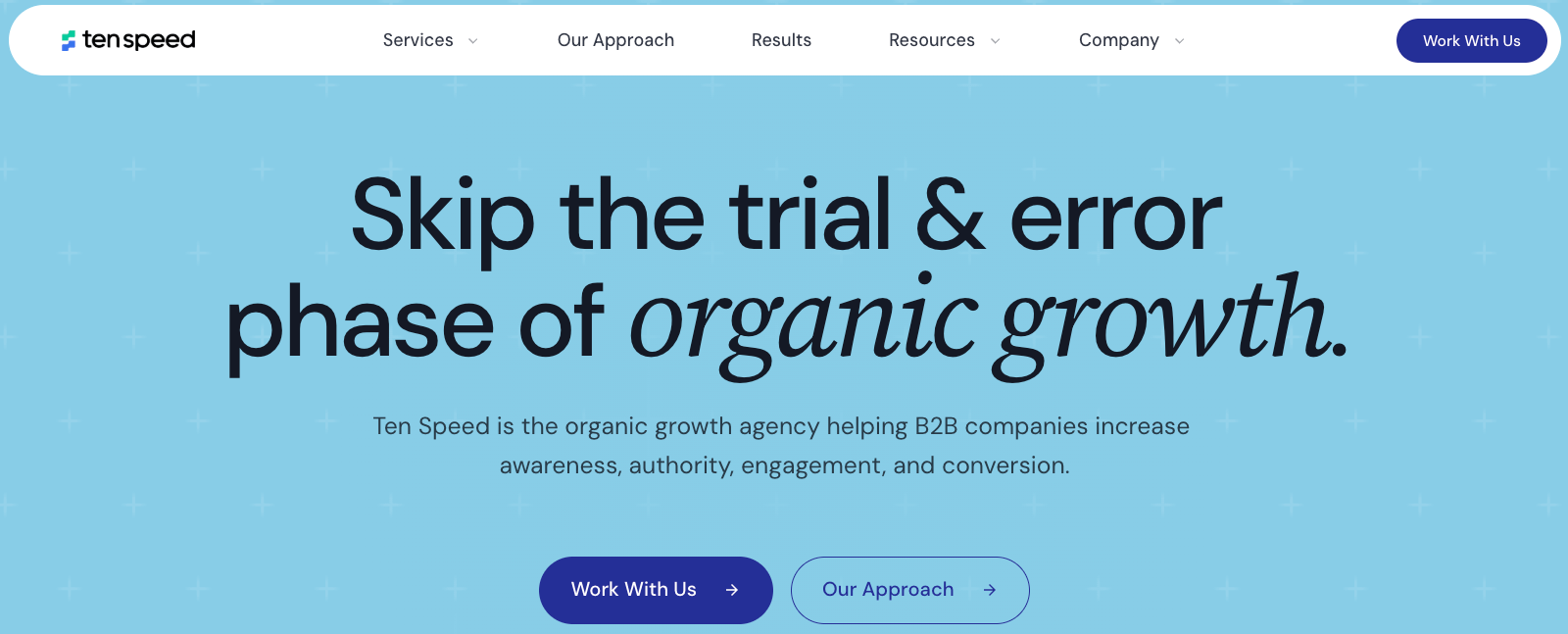 ten speed b2b seo graphic