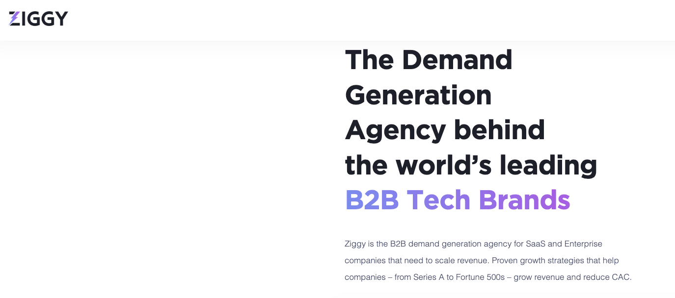 ziggy saas demand generation agency